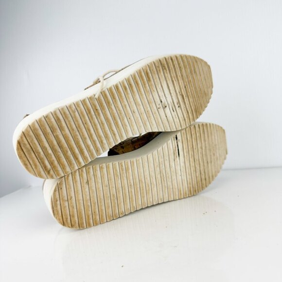 SCHUTZ Oxford Flatform Cut Out Cork Lightweight Contemporary Summer sz 41 - Picture 9 of 15